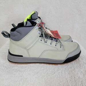 Hard Yakka Mens 3056 Gray Lace Zip Steel Cap Safety Boot Sz 14 NEW